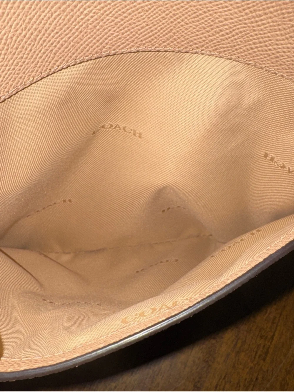 Coach Kitt Messenger Bag Tan Pebbled Leather Crossbody Purse Removable Strap